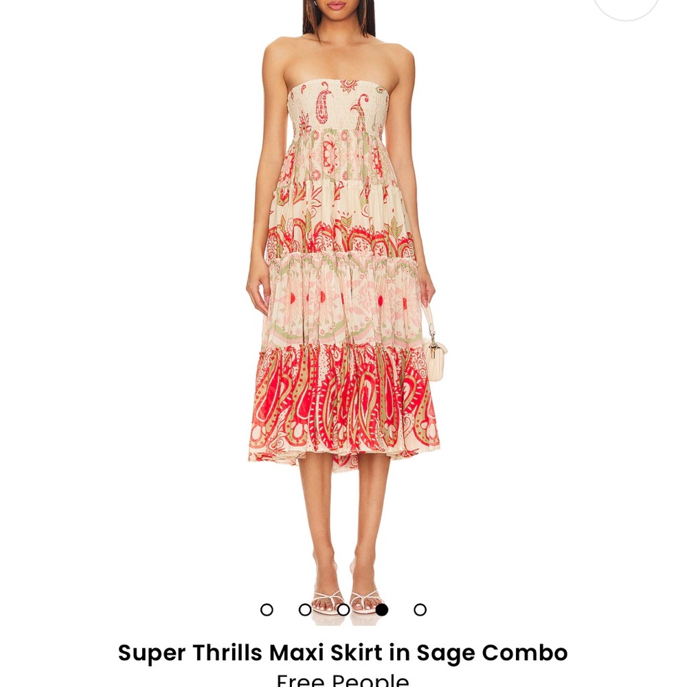 Free people Super Thrills Tiered Maxi Skirt